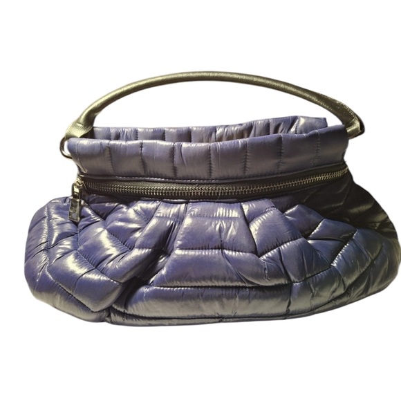 Think Royln Navy Quilted Handbag Tote with extra straps NWT - Picture 2 of 3